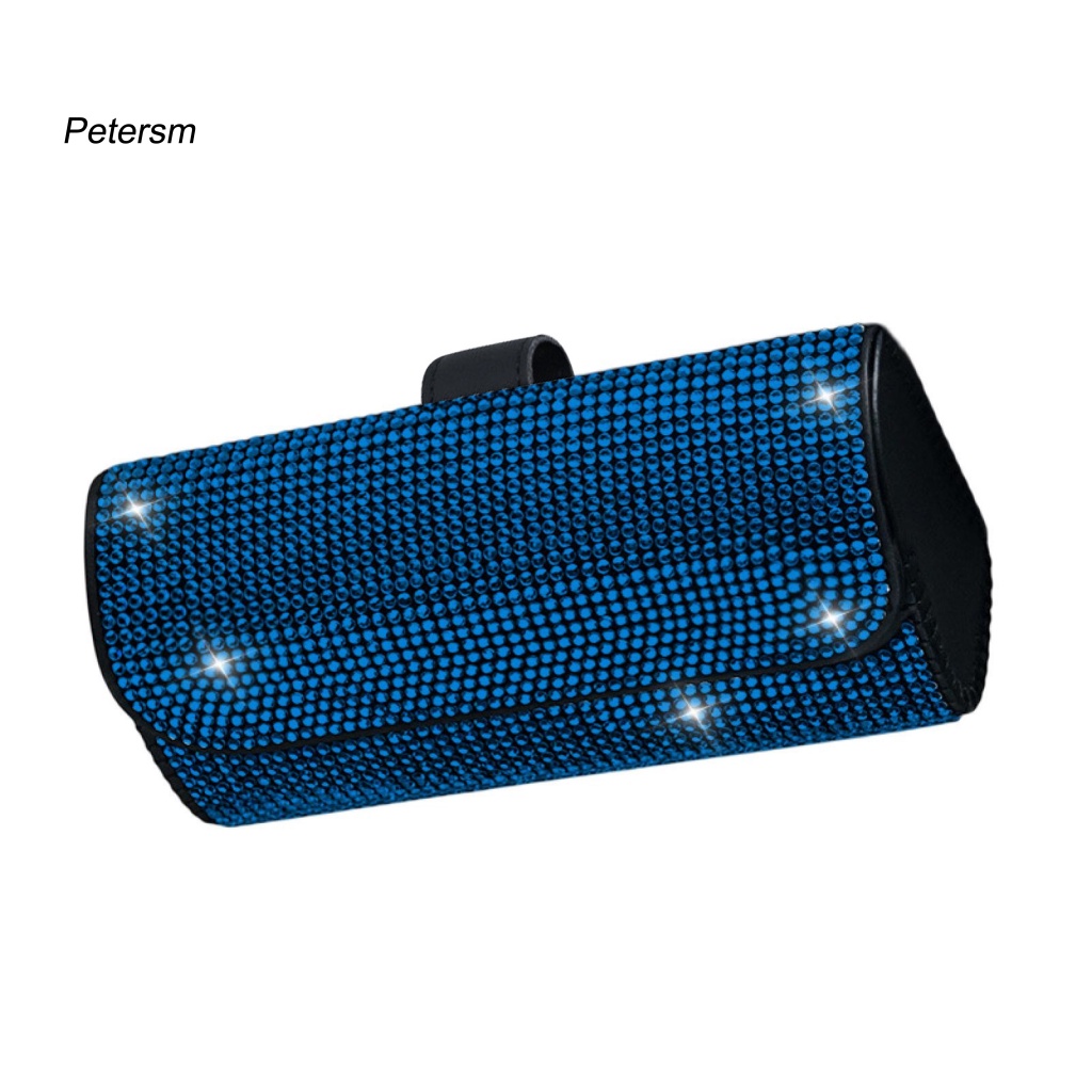 Hộp Đựng Mắt Kính Đính Đá Trang Trí Nội Thất Xe Hơi