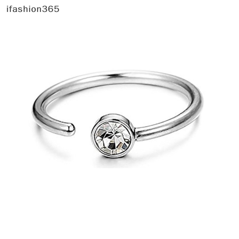 1 Khuyên Mũi Tròn Dạng Kẹp Bằng Thép Thời Trang Cho Nữ ifashion365