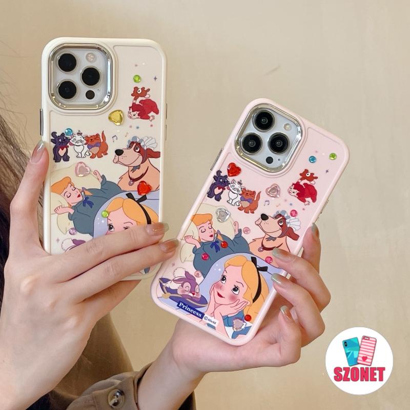 Ốp Điện Thoại Silicon Dẻo Mạ Điện Chống Sốc In Hình Công Chúa Hoạt Hình 3D Cho iPhone 14 13 12 11 Pro Max XS XR X