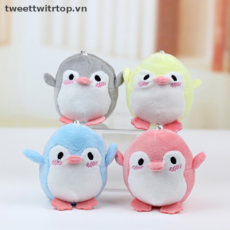 Móc Khóa Hình Chim Cánh Cụt Nhồi Bông Đáng Yêu