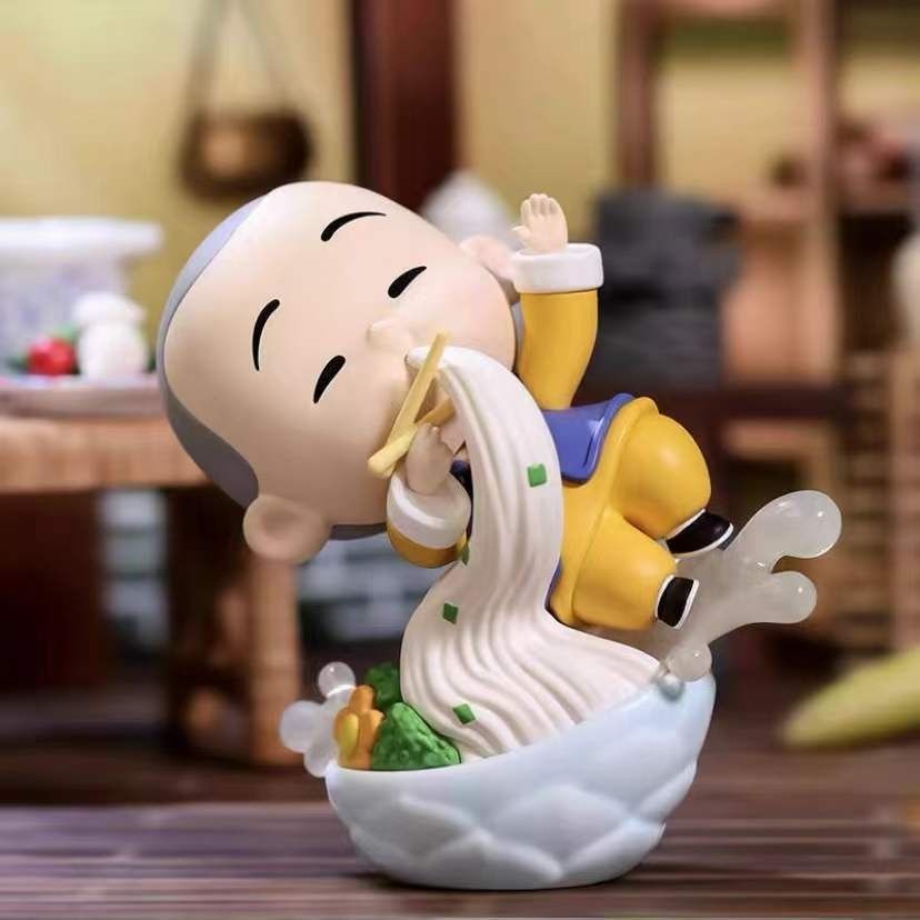 Búp Bê POPMART Yichan Little Monk Chan Yu Fine Food series Dùng Làm Quà Tặng