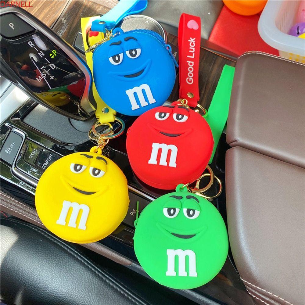 Ví Đựng Tiền Xu / Tai Nghe / Son Môi Mini Có Khóa Kéo Hình Hạt Đậu Sô Cô La Sáng Tạo Dành Cho Trẻ Em