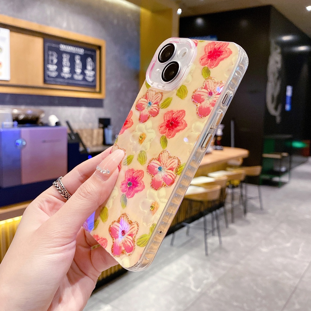 Ốp Điện Thoại TPU Chống Sốc Họa Tiết Tranh Sơn Dầu Cho IPhone 14 13 12 11 Pro Max