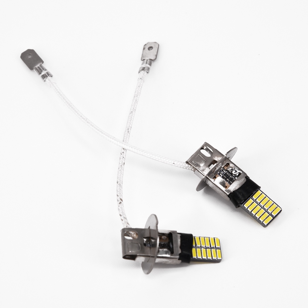 Đèn Pha ChốNg Sương Mù H3 DRL LED 4014 24-SMD Cho Xe Hơi