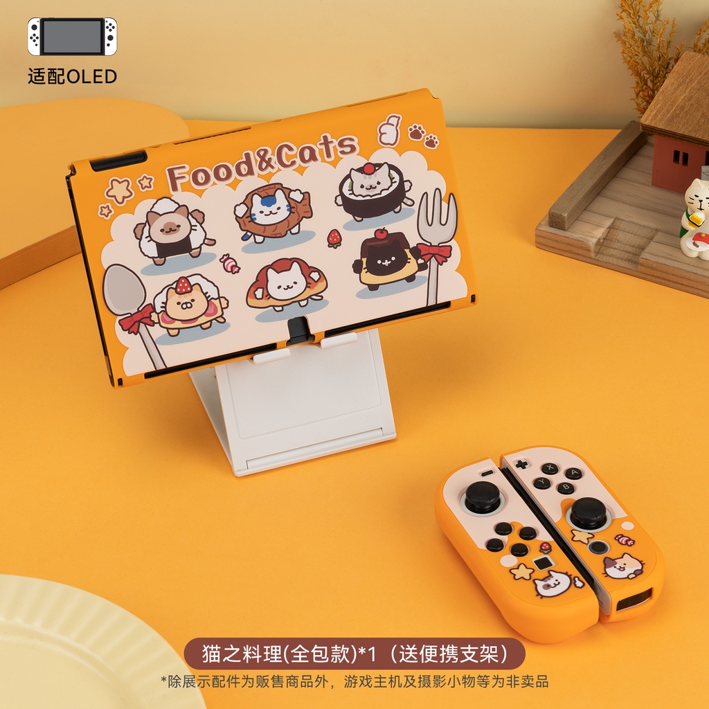 Ốp Cứng Bảo Vệ Máy Chơi Game Nintendo Switch Và Switch OLED Hình Mèo Dễ Thương