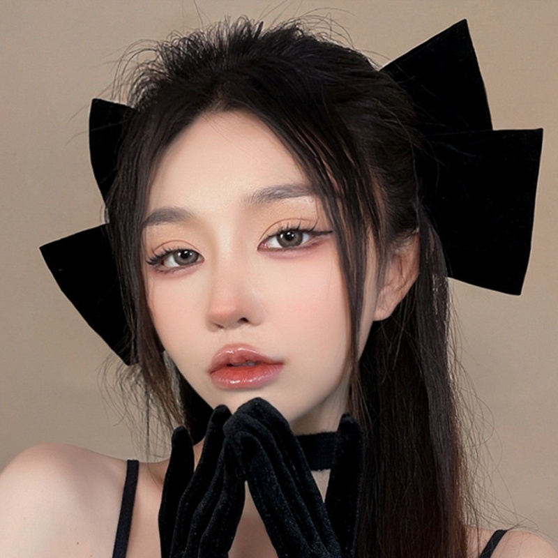 Kẹp Tóc Hình Nơ Cỡ Lớn Chống Trượt Thời Trang Xuân Hè Cho Thanh Thiếu Niên