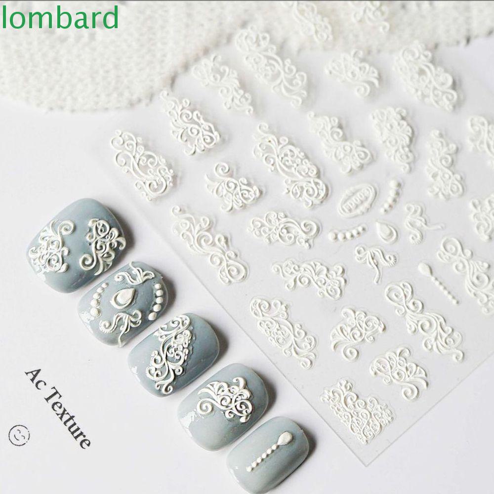 Miếng Dán Trang Trí Móng Tay Hình Hoa 5D DIY