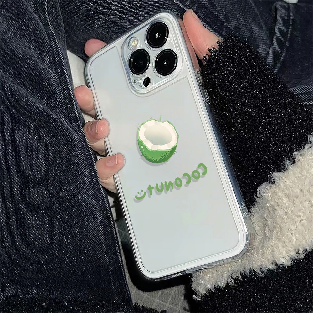 ✅Ốp Điện Thoại Mềm Chống Sốc Màu Xanh Lá Cho Iphone 78 11 plusiPhone1213 14Pro6In max YWR7