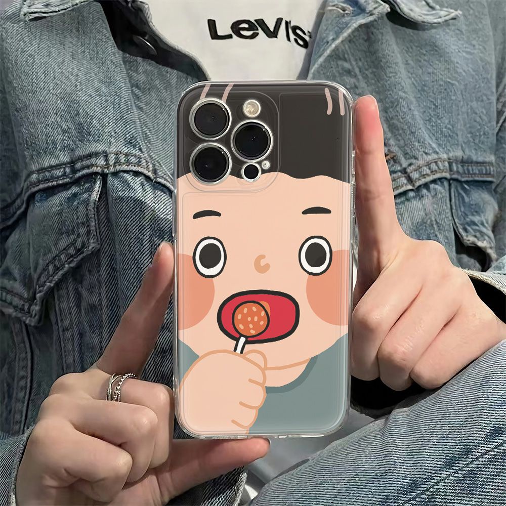 ✅Ốp Điện Thoại Mềm Chống Sốc Hình Kẹo Mút Cho Iphone1214pro13 6In 78max 11 Apple plus GT6A