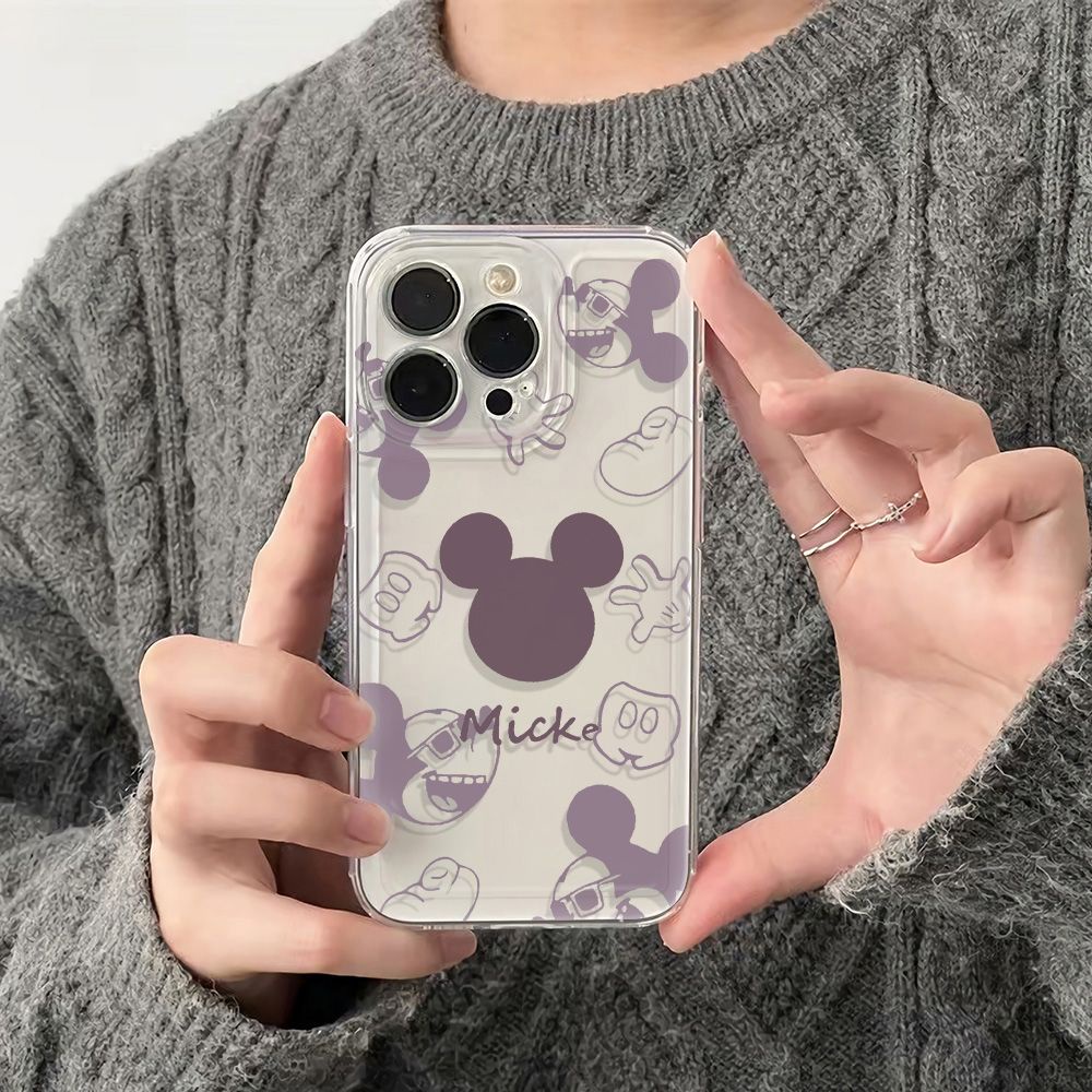 ✅Ốp Điện Thoại Mềm Chống Sốc Họa Tiết Hoạt Hình Đơn Giản Cho iPhone max14pro 12m Qi Plus6In 1378 11 AOPO