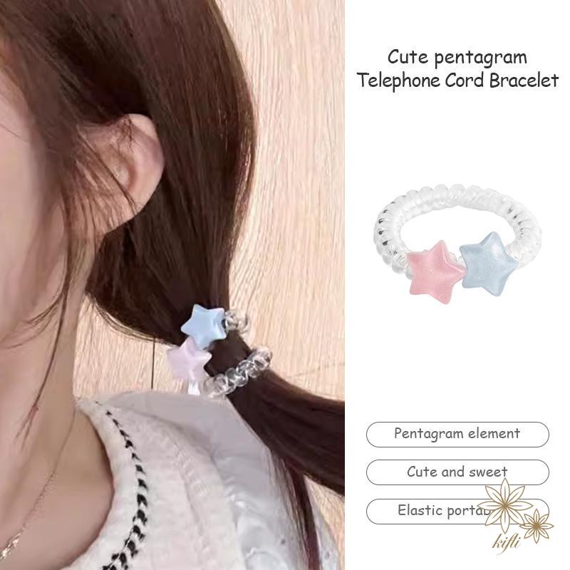 Dây buộc tóc kiểu ngôi sao năm cánh dễ thương cho nữ