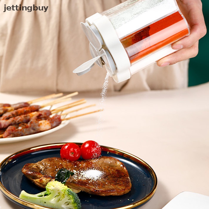 Hộp Đựng Gia Vị 5 Ngăn 5 Trong 1 Bằng Nhựa Trong Suốt Có Nắp Cho Tiệc BBQ