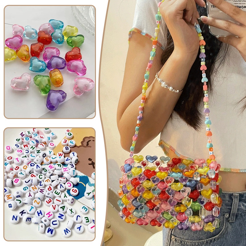 Túi Xách Handmade Bằng Acrylic Nhiều Màu Sắc Chống Mòn Độc Đáo Thời Trang Cho Bé Gái