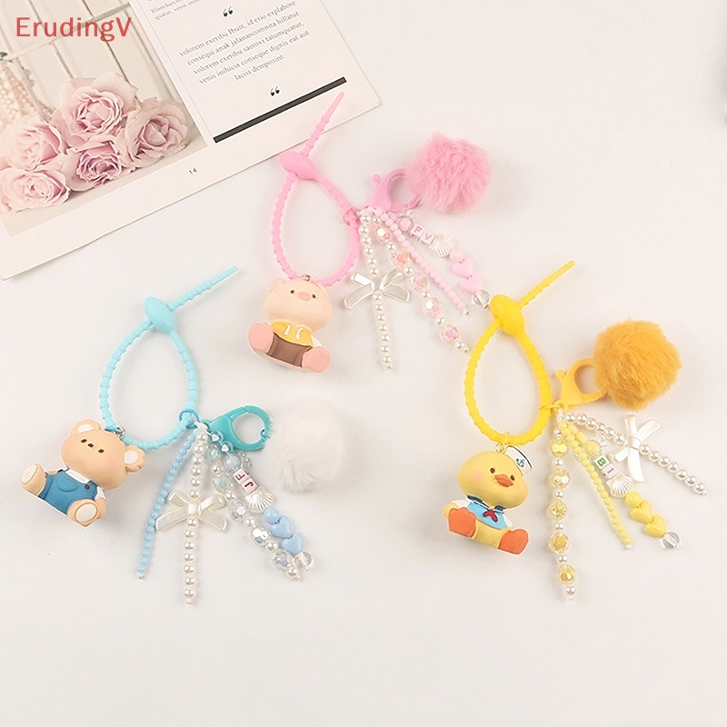 [ErudingV] Móc Khóa Trang Trí Ba Lô / Túi Xách Hình Động Vật / Thỏ / Gấu Hoạt Hình Dễ Thương