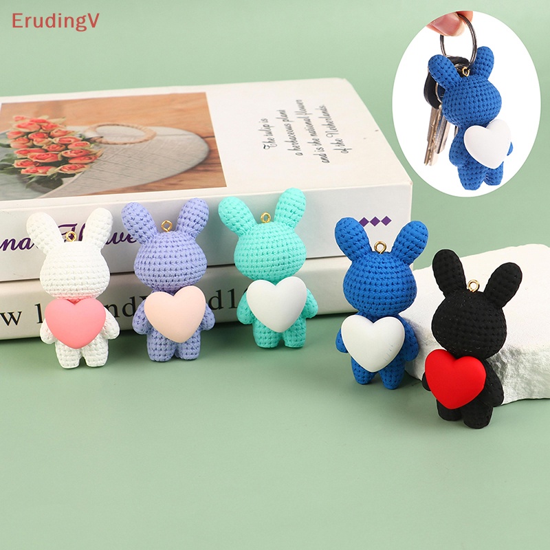 [ErudingV] 1 Móc Khóa / Móc Khóa / Làm Đồ Trang Sức DIY Hình Thỏ Hoạt Hình Dễ Thương Để Bàn Trang Trí