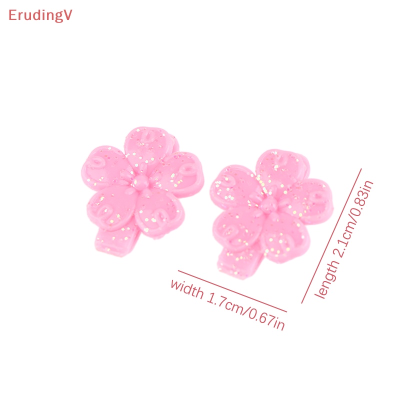 Bộ 2 Kẹp Tóc Hình Hoa Màu Hồng Mini Dành Cho Búp Bê Tỷ Lệ 1 / 6