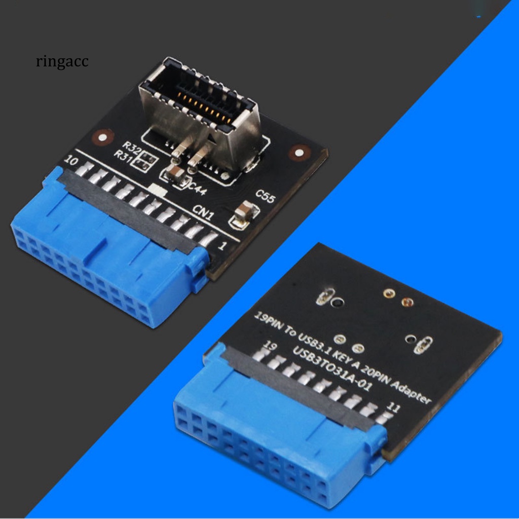 Thẻ Chuyển Đổi USB3.0 19Pin Sang Type-C 20Pin Chuyên Dụng Cho Bo Mạch Chủ Máy Tính