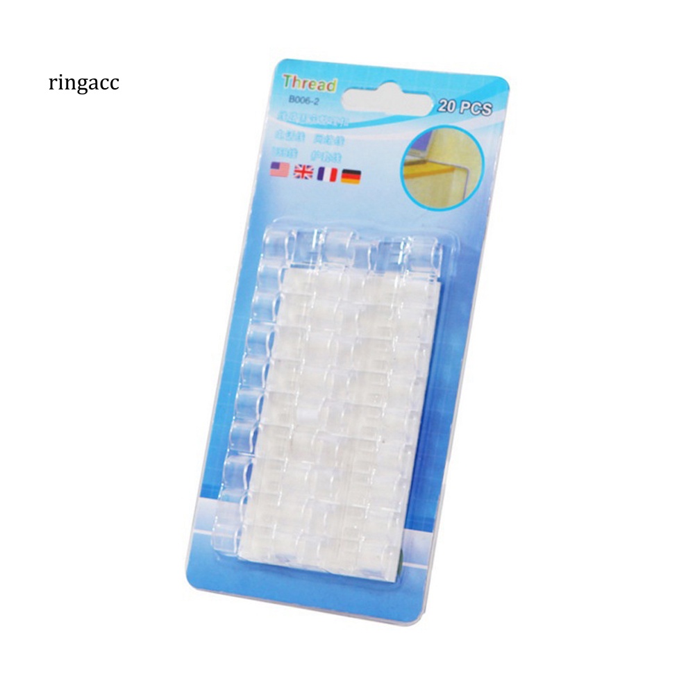 Set 20 Kẹp Cố Định Dây Cáp Tự Dính Tiện Lợi Giá Đỡ