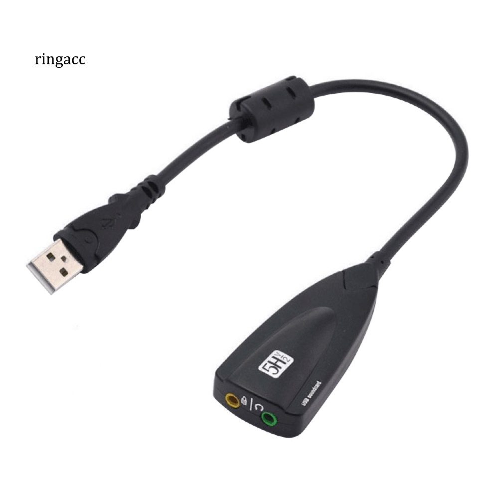Dây Cáp Chuyển Đổi Thẻ Âm Thanh USB 7.1 Kênh Cho PC Laptop