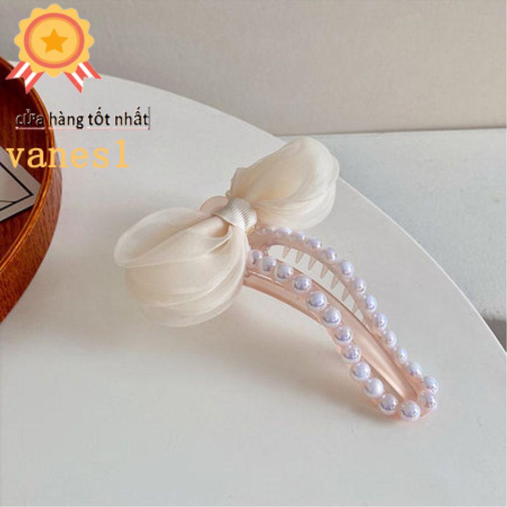 Kẹp Tóc Hình Nơ Phong Cách Pháp Ngọt Ngào VANES1 Dành Cho Nữ