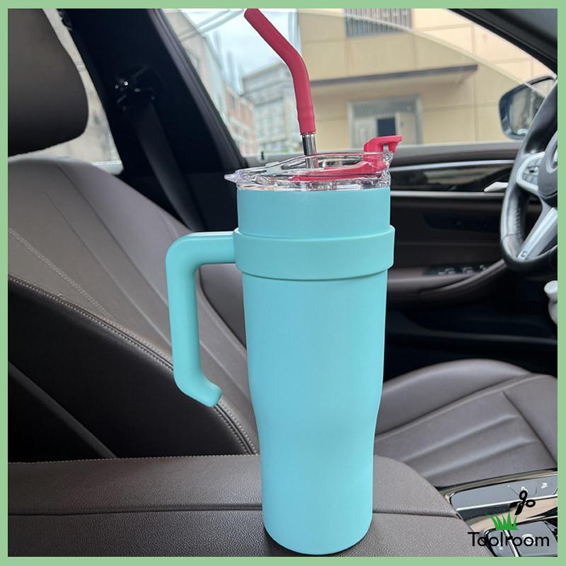 Cốc Đựng Cà Phê Cách Nhiệt Kèm Ống Hút Và Nắp Đậy Cho Xe Hơi / Du Lịch