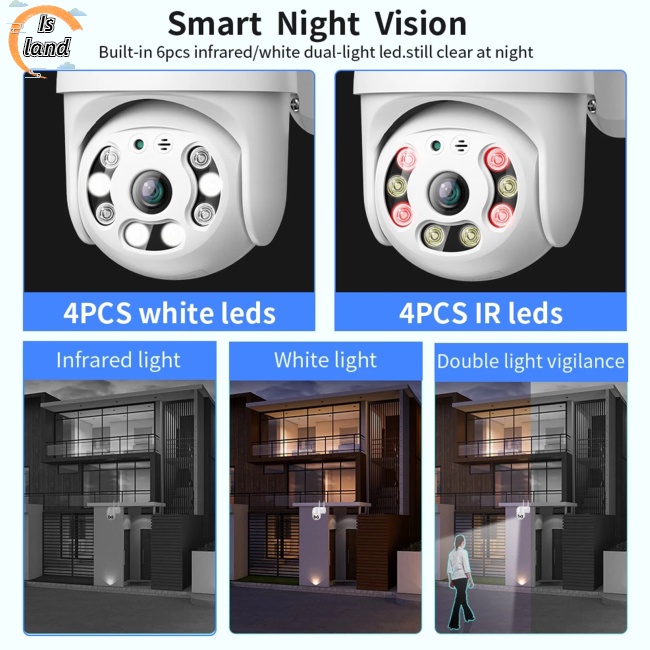 Máy Quay An Ninh Kép Xoay 360 Độ A12 1080P Hd