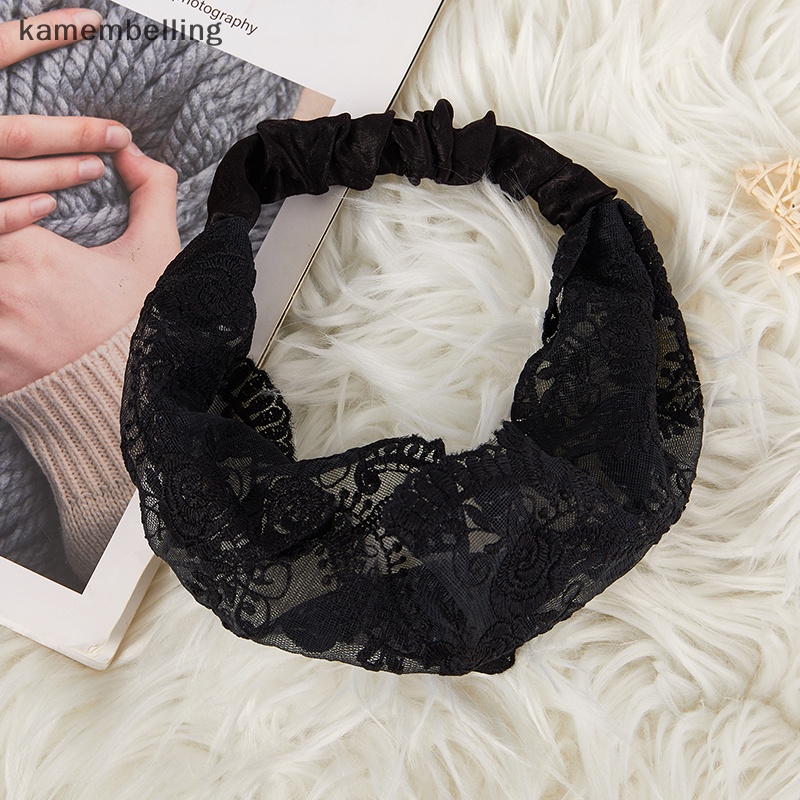 Băng Đô Ren Mỏng Thoáng Khí Thêu Họa Tiết Đơn Giản Thời Trang