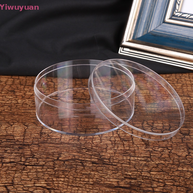 Hộp Nhựa Tròn Trong Suốt 8 * 3Cm 120ml Đựng Kẹo Sô Cô La