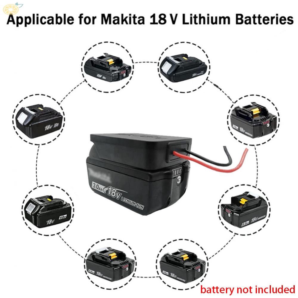 【VARSTR】Tool Battery Adapter 12AWG 140mm Battery Adapter Camping Gear For Makita