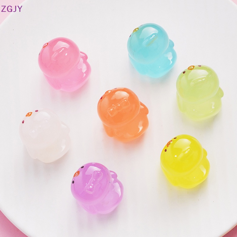 1 Tượng Vịt Con Phát Quang Xinh Xắn Dùng Để Trang Trí Tiểu Cảnh Mới