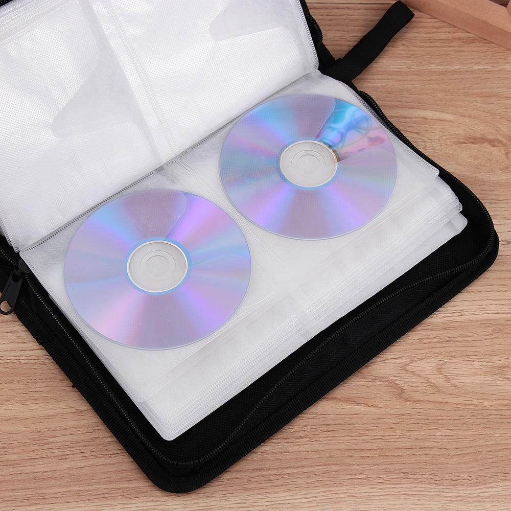 SHOUHOU Túi Đựng Đĩa CD DVD Giữ 40/80 đĩa Tiện Dụng Chống Tĩnh điện Bảo Vệ Khỏi Sự Tích Tụ Bụi Bẩn