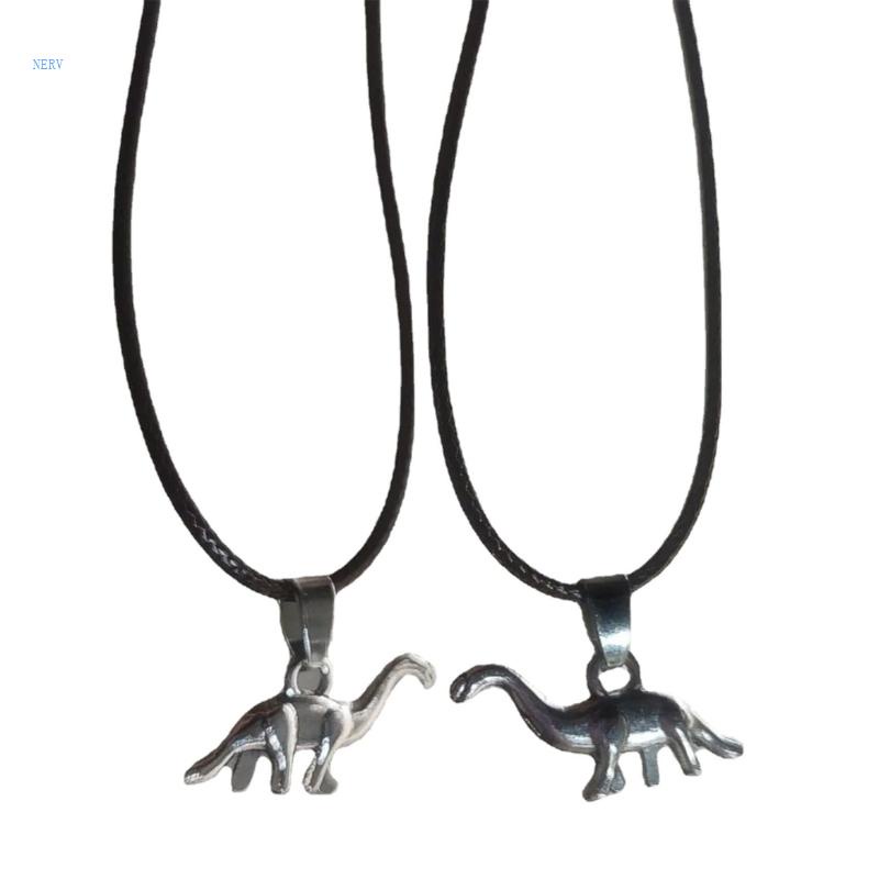 Vòng cổ Bạc Mặt Khủng Long Hoạt Hình Dễ Thương