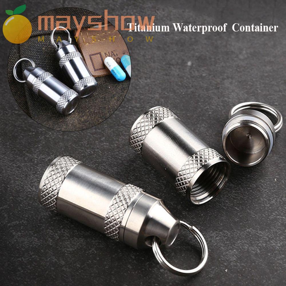 Bình Đựng Nước Mini Bằng Hợp Kim Titan Chống Thấm Nước Tiện Dụng Mang Theo Cắm Trại