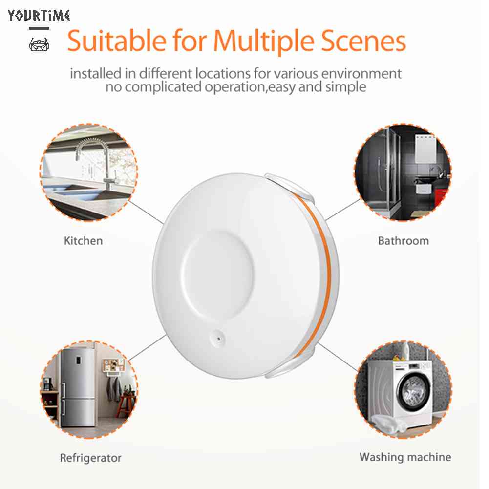Leak Sensor Zigbee Alarm Zigbee Water Sensor Without Batteries for Apple HomeKit
