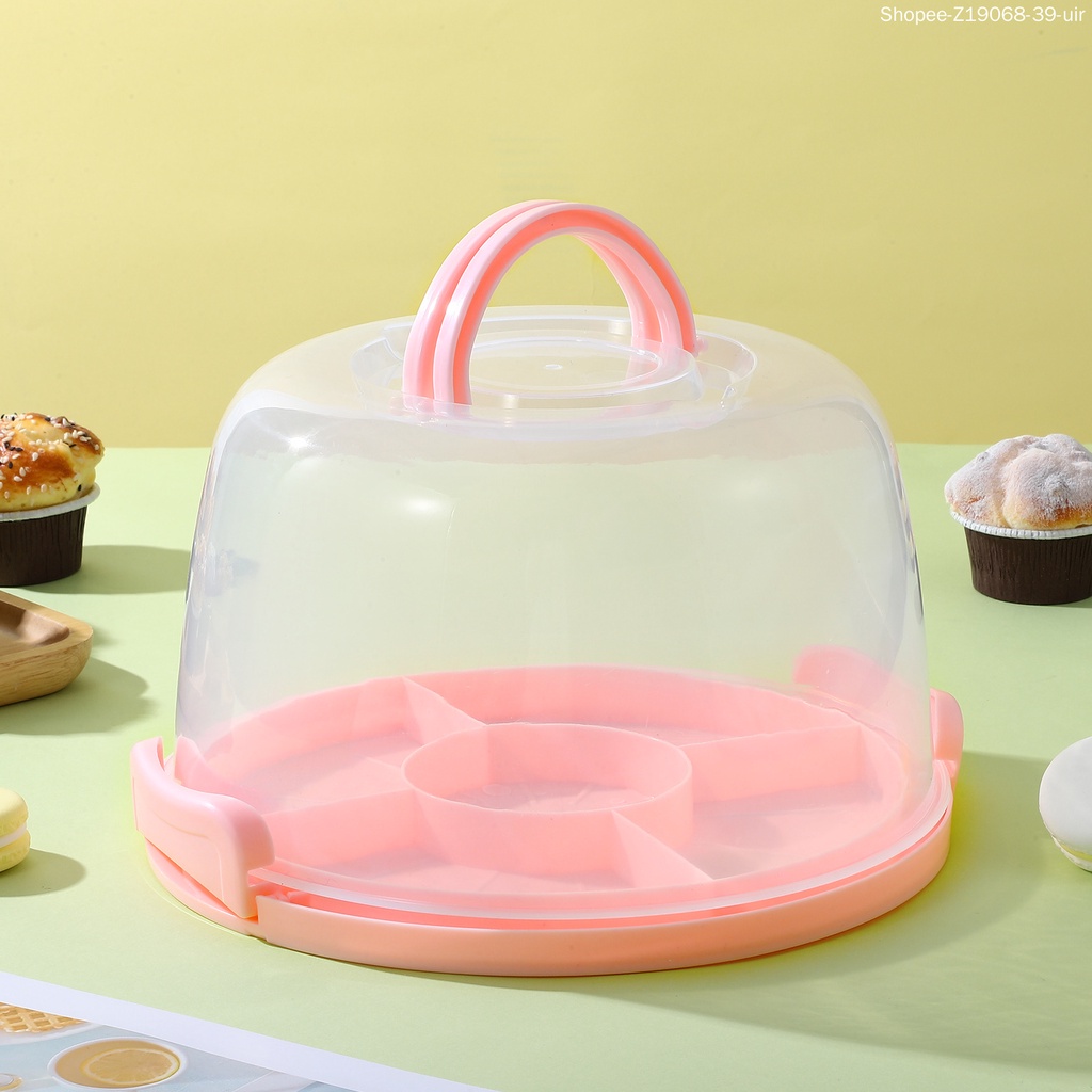 Hộp Đựng Bánh Cupcake Có Tay Cầm Thiết Kế Nhỏ Gọn Tiện Dụng