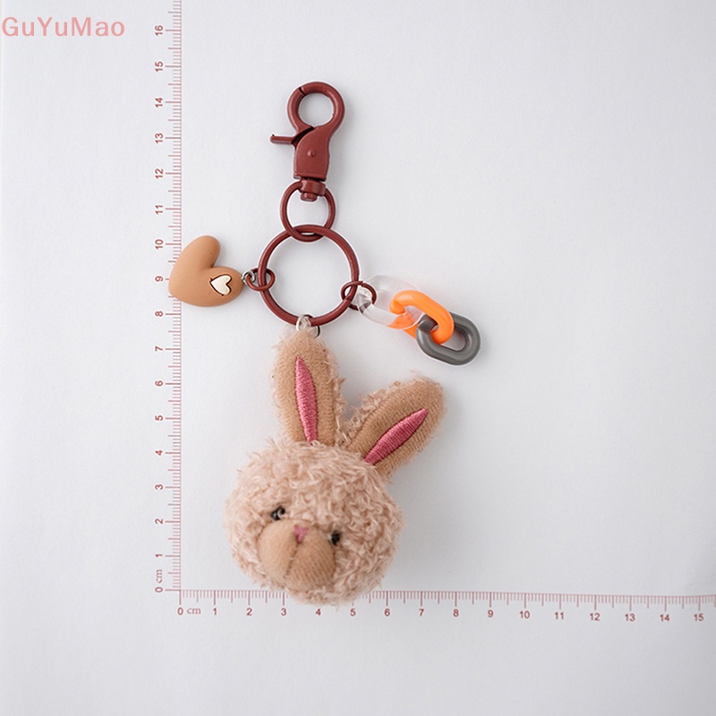 1 Móc Khóa Thỏ Nhồi Bông Hoạt Hình Đáng Yêu