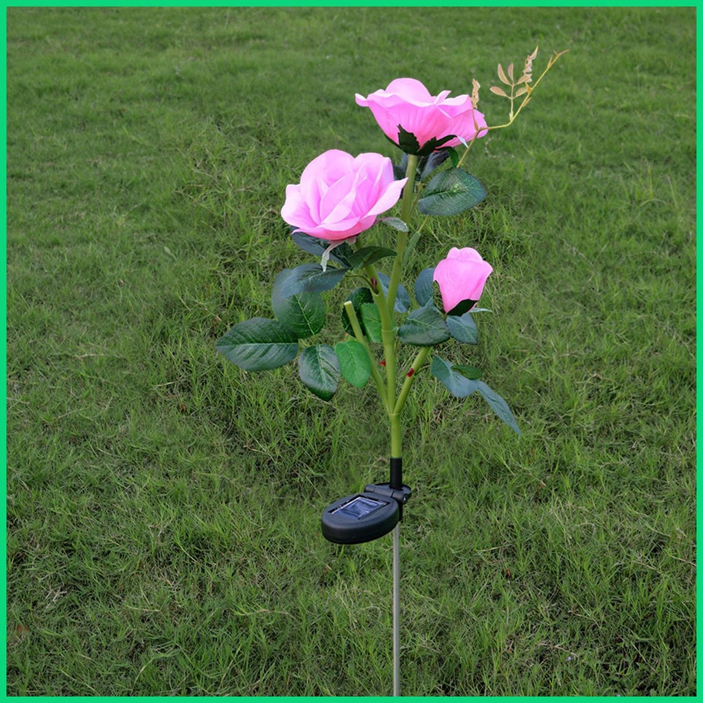 Bộ 2 Đèn LED Năng Lượng Mặt Trời Chống Thấm Nước IP55 Thay Đổi Màu Sắc 7 Màu Tiện Dụng