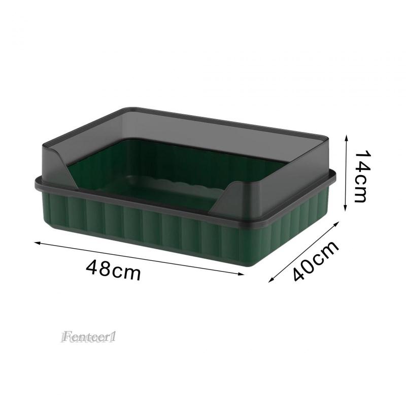 [Fenteer1] Hộp Đi Ốt Hai Mặt Có Khay Đựng Cho Thú Cưng Thỏ