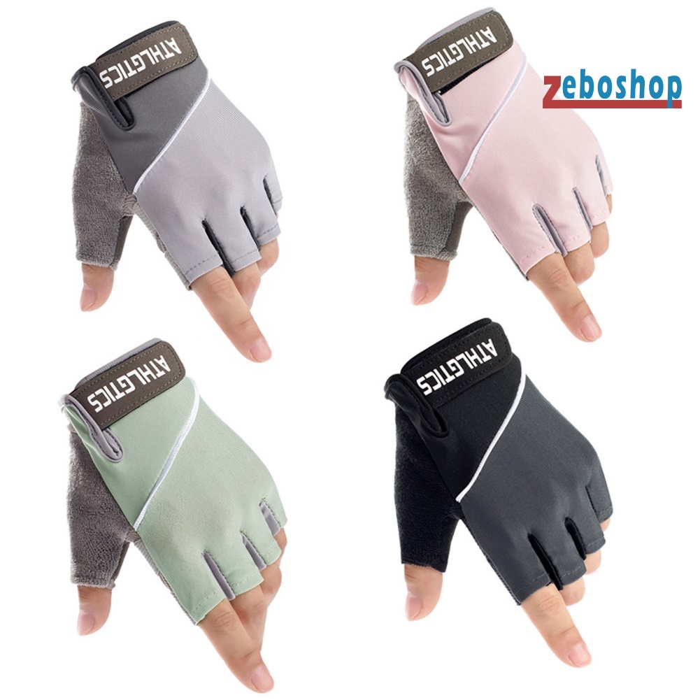 1 Đôi Găng Tay Thể Thao Nửa Ngón Chống Trượt Thoáng Khí Cho Nam Nữ