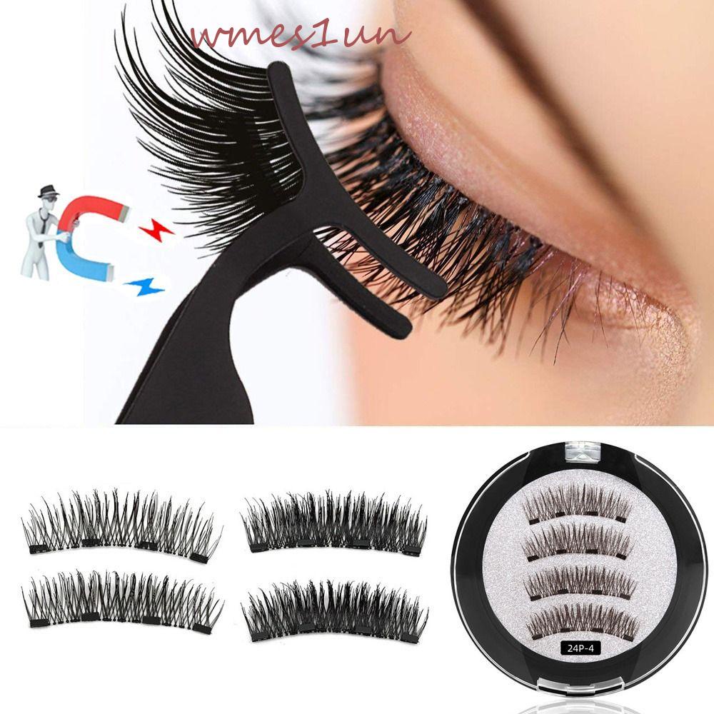 Set 4 Lông Mi Giả 3D Không Keo WMES15H Tái Sử Dụng Được