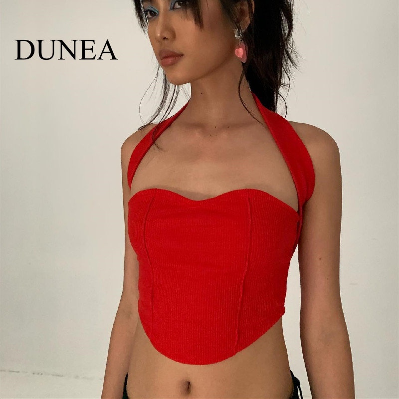 Dunea Áo Tank Top Hai Dây Gợi Cảm Cho Nữ