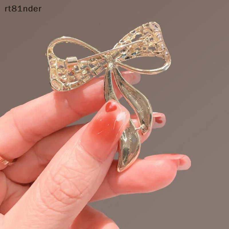 Ghim Cài Áo Hình Nơ Đính Đá Đơn Giản Thời Trang Cho Nữ