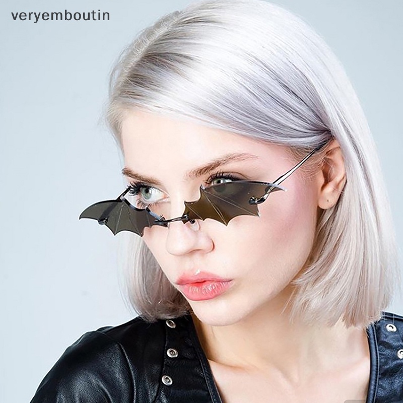 Kính Mát Hình Dơi Không Viền Thời Trang Cho Nam Và Nữ