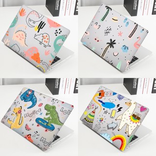 Ốp bảo vệ laptop 0.8mm siêu mỏng trong mờ họa tiết khủng long hoạt hình cho macbook air 13 / pro 14 m2 m1 / new pro 13.3 / air 13.3 / 13.6 m2