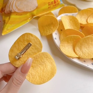 Kẹp tóc hình khoai tây chiên / khoai tây chiên ngộ nghĩnh dễ thương