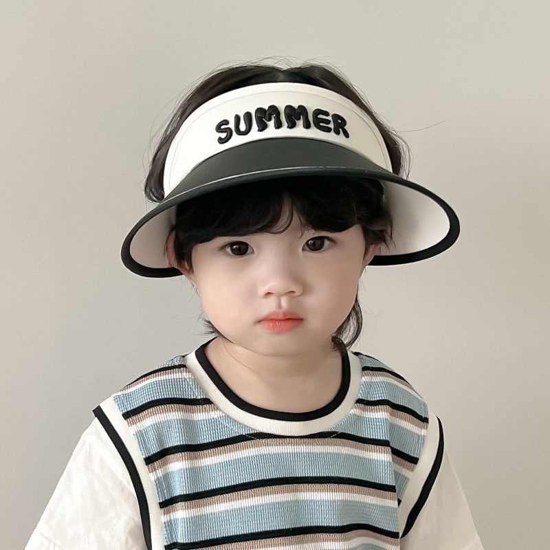 Mũ Chống Nắng Mùa Hè Vành Rộng Chống Tia Cực Tím Phong Cách Hàn Quốc Dễ Phối Đồ Cho Bé Trai Và Bé Gái