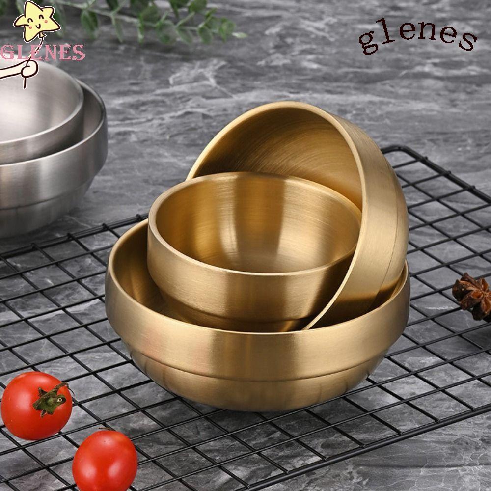 Bát Ăn Cơm Bằng Thép Không Gỉ Cách Nhiệt Chống Bỏng Dung Tích Lớn Phong Cách Hàn Quốc