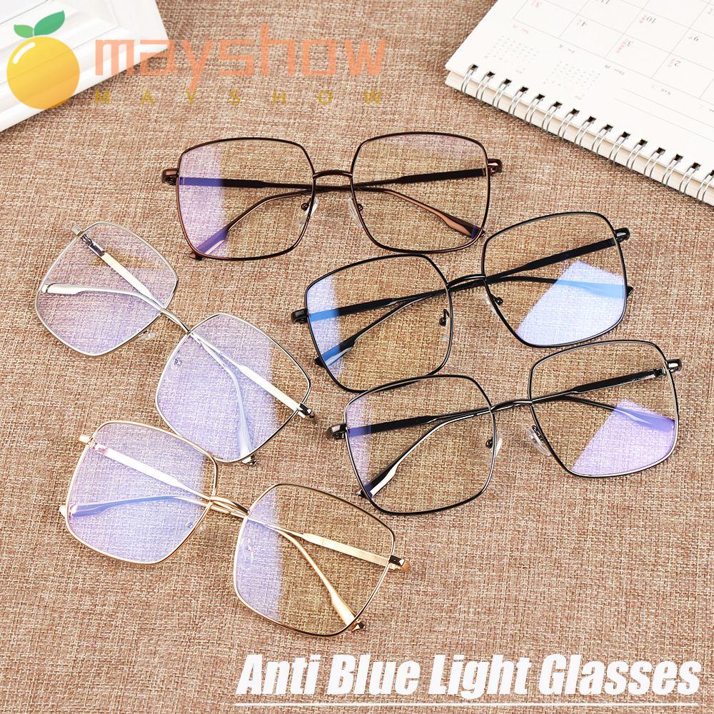 Kính Mát Gọng Kim Loại Siêu Nhẹ Chống Ánh Sáng Xanh Thời Trang Cho Máy Tính