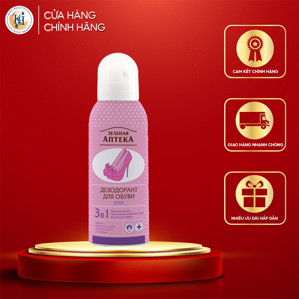 Xịt khử mùi giày &quot;Zelenaya Apteka&quot; Style 150ml - Hồng ngọt thanh lịch