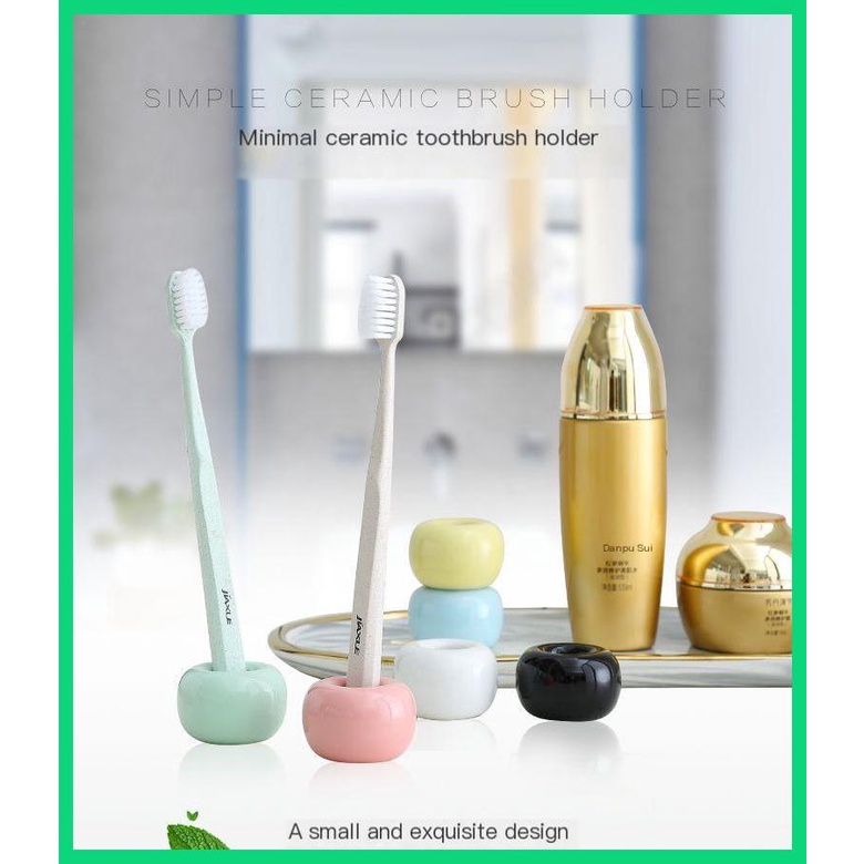 Giá Đỡ Bàn Chải Đánh Răng Bằng Sứ Hình donut Sáng Tạo Cho Cặp Đôi jiwvn jiwvn